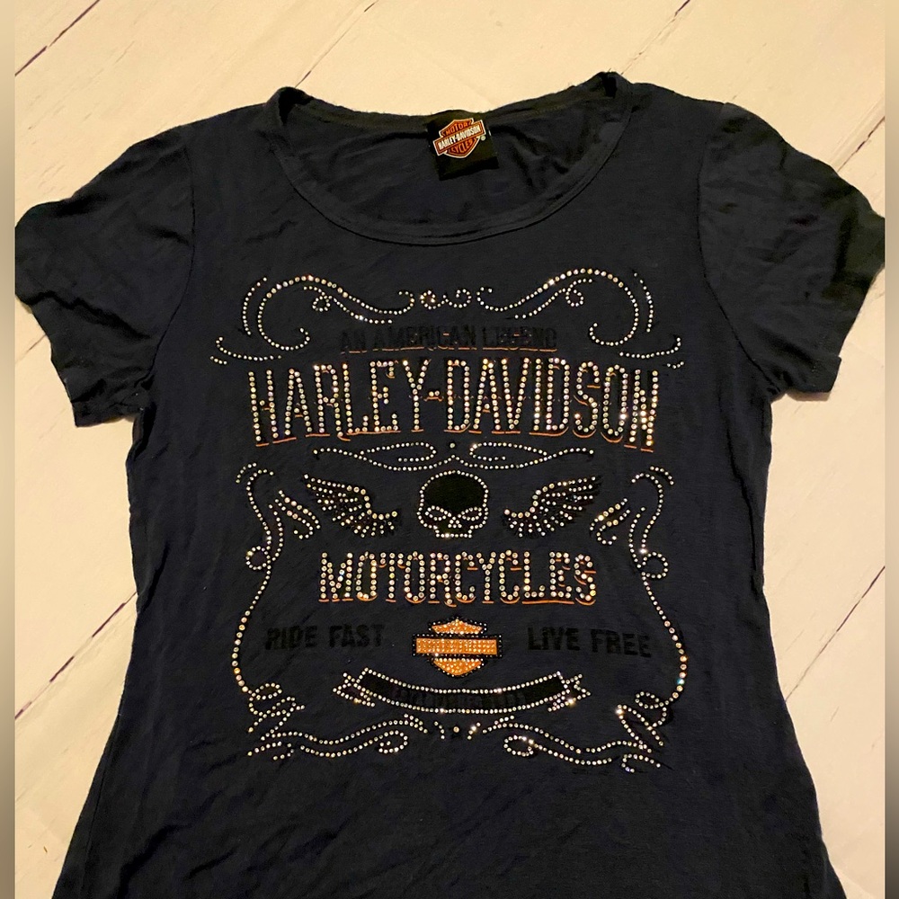 Harley Davidson Bling Tee!!